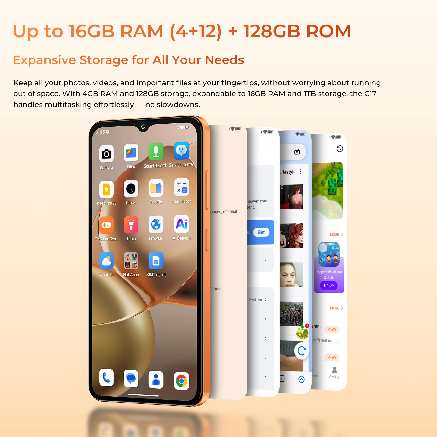OUKITEL C17 6.52-inch 5000mAh Battery 9.3mm Ultra-thin Body Smartphone(4GB+64GB) - Image 7