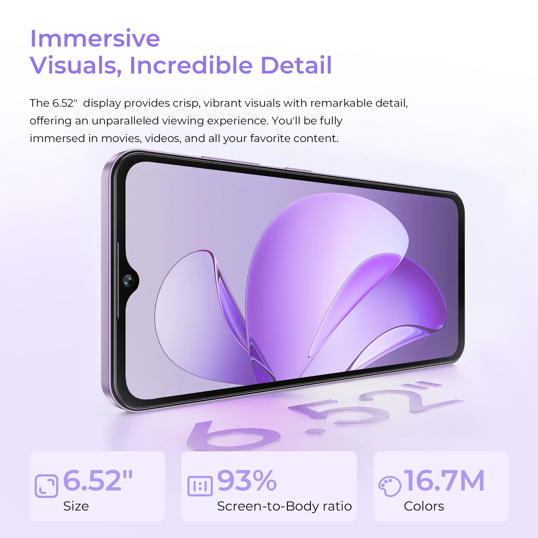OUKITEL C2-EV 6.52-inch 5000mAh Battery 9.3mm Ultra-thin Body Smartphone(4GB+128GB) - Image 10