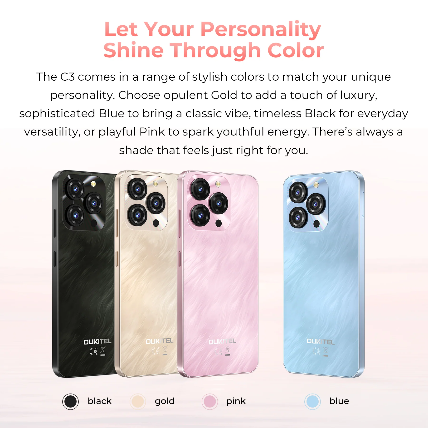 OUKITEL C3-EV 6.52-inch 5000mAh Battery 9.3mm Ultra-thin Body Smartphone(4GB+256GB) - Image 9