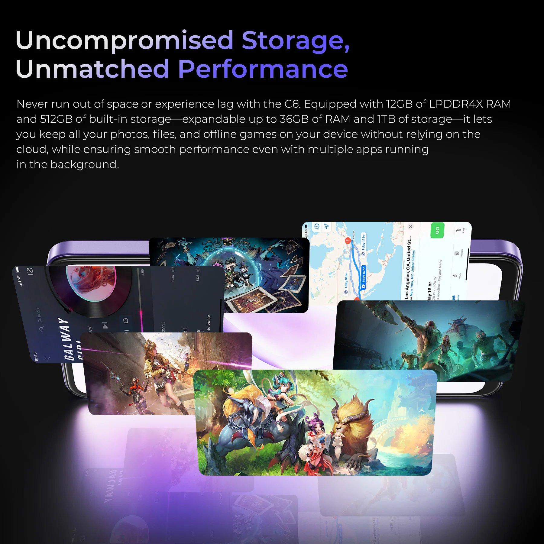 OUKITEL C6 6.8-inch 5150mAh Battery 9.15mm Ultra-thin Body Smartphone(12GB+512GB) - Image 7