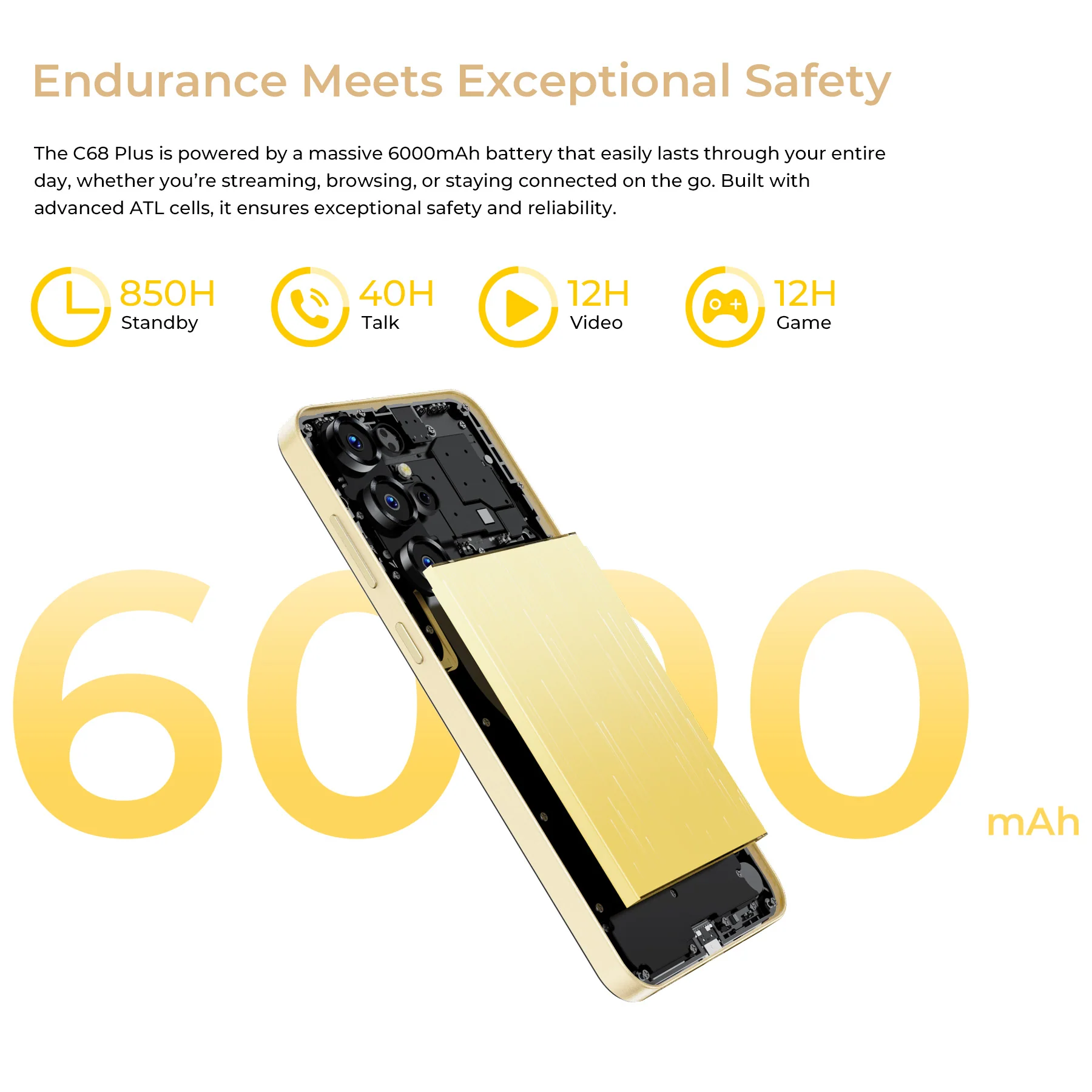 OUKITEL C68 Plus-EV 7.2-inch 6000mAh Battery 9.5mm Ultra-thin Body Smartphone(8GB+512GB) - Image 8