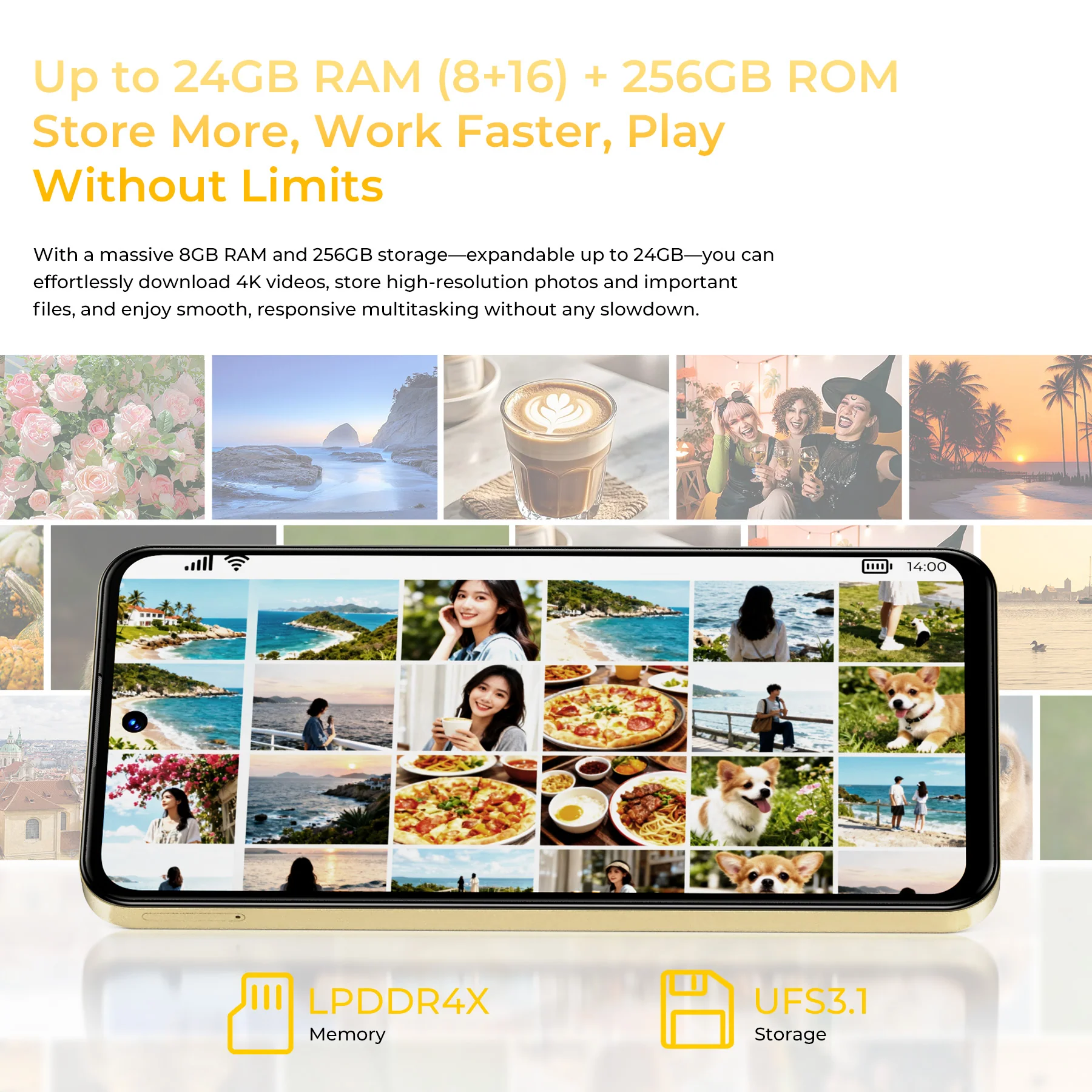 OUKITEL C68-EV 7.2-inch 6000mAh Battery 9.5mm Ultra-thin Body Smartphone(8GB+512GB) - Image 10