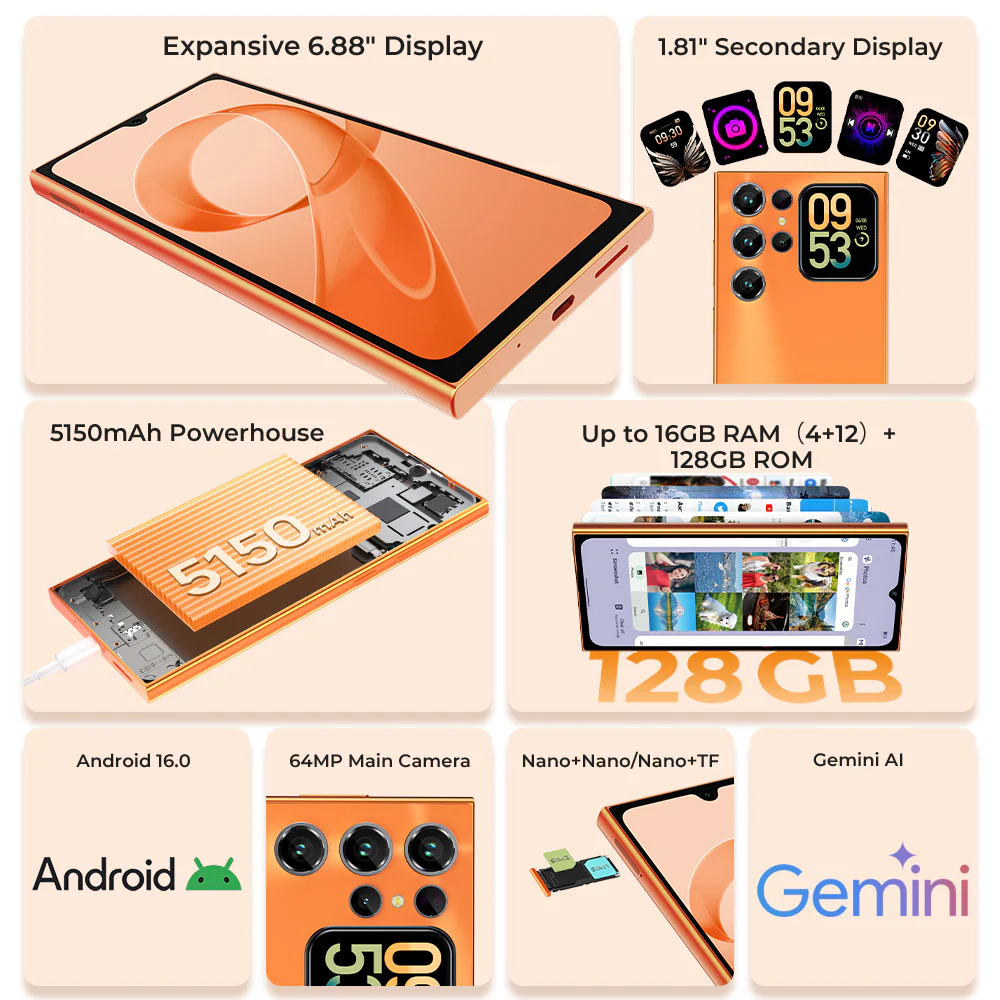 OUKITEL C72 6.88-inch 5150mAh Battery 9.5mm Ultra-thin Body Smartphone(4GB+128GB) - Image 6