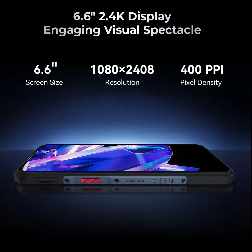 Oukitel WP35Pro 5G Rugged Phone 6.6'' HD+ Display 11000mAh Big Battery 64MP Camera Android 14(12GB+512GB NFC) - Image 4
