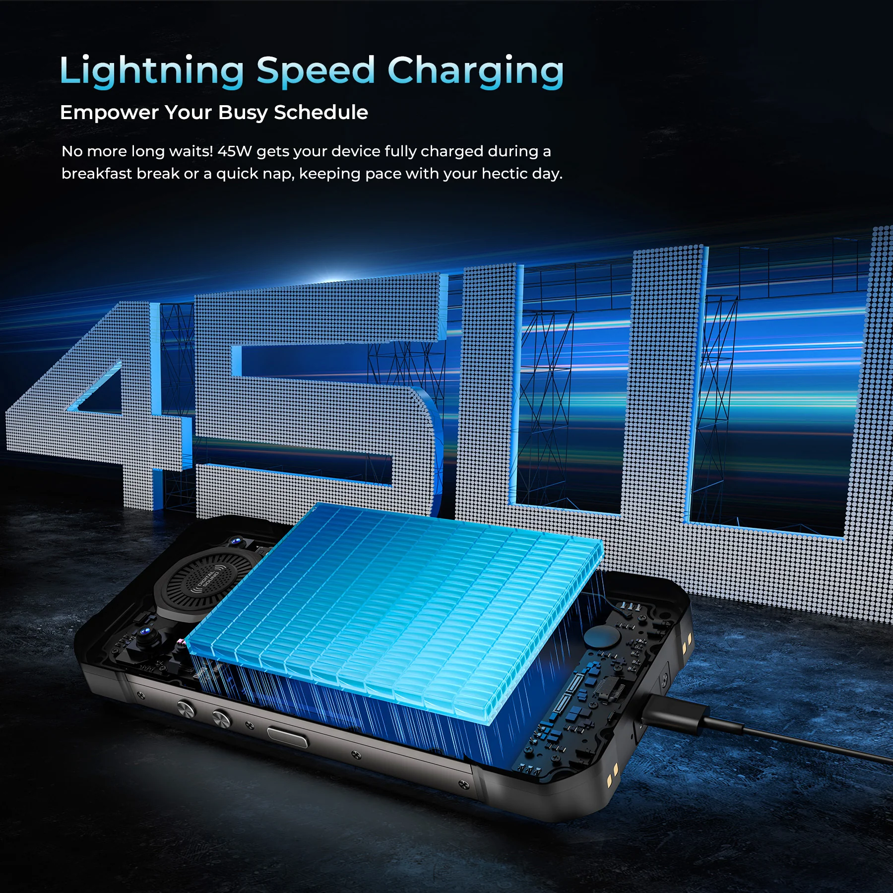 Oukitel WP61 5G Rugged Phone 6.78'' HD+ Display 20,000mAh Big Battery 108MP Camera Android 16(12GB+512GB NFC) - Image 4
