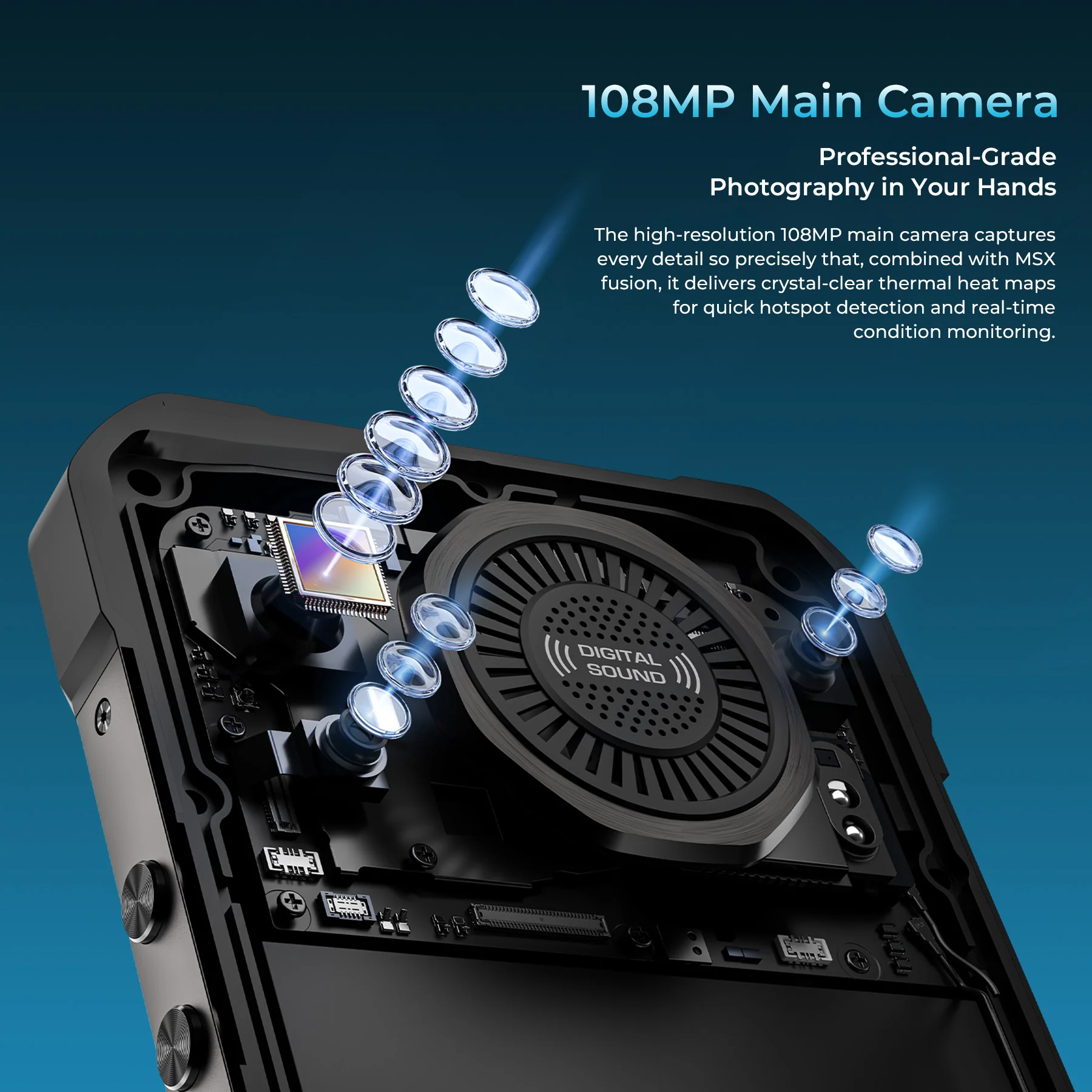 Oukitel WP61 5G Rugged Phone 6.78'' HD+ Display 20,000mAh Big Battery 108MP Camera Android 16(12GB+512GB NFC) - Image 6