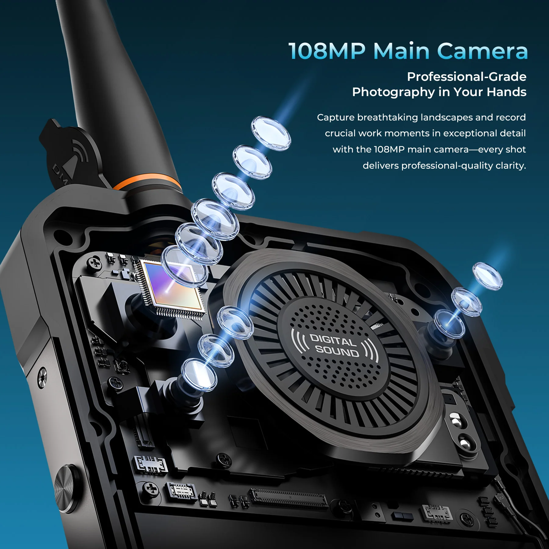Oukitel WP61 Plus 5G Walkie-Talkie Rugged Phone 6.78'' HD+ Display 20,000mAh Big Battery 108MP Camera Android 16(12GB+512GB NFC) - Image 13
